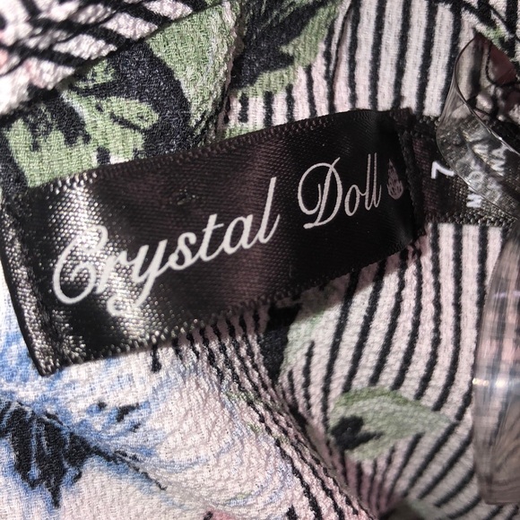 Crystal Doll juniors size 7 flirty striped romper - Picture 5 of 6